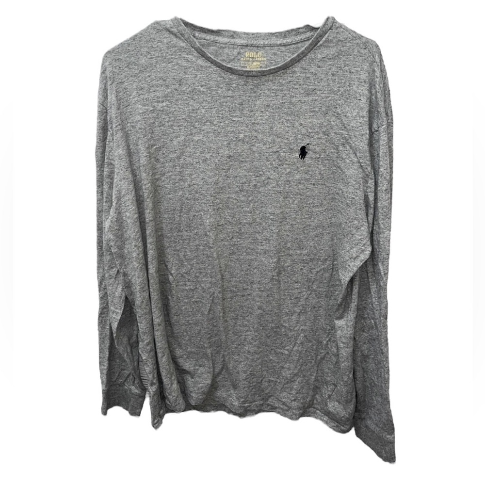 Polo By Ralph Lauren Long Sleeve Gray Tee